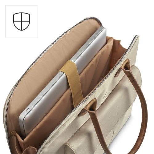 Hama Fabulous, brašna na notebook, 40-41 cm (15,6"-16,2"), recyklovaný PET, béžová barva