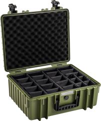 B&W Outdoor Cases BW Outdoor Cases Type 6000 / Bronze green (divider system)