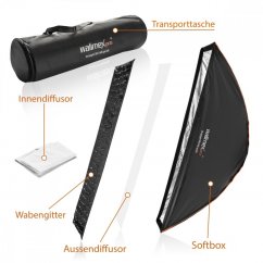 Walimex pro Striplight Softbox 30x140cm quick (Studio Line Serie) Universal (ohne Adapter)