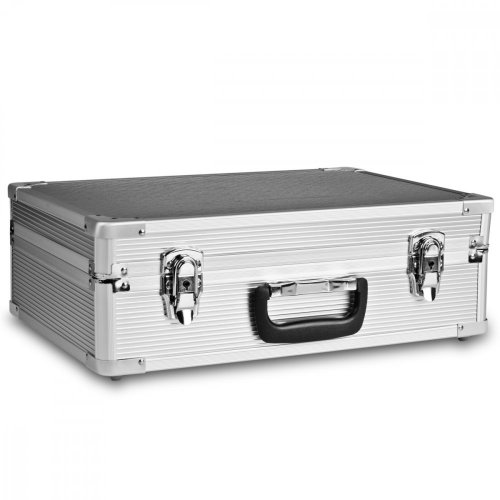 Mantona pevný hliníkový kufr (vnitřní rozměr: 44x31x14cm), stříbrný