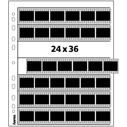 Hama obal na negativy pro 7 pásů 24x36 mm, pergamen matný, 100 ks