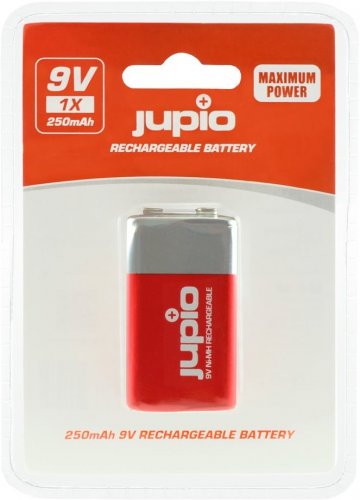 Jupio Rechargeable 9V Battery, 5.000 mAh, 2 pcs