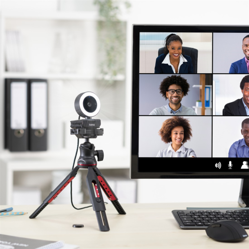 Hama QHD webkamera s kruhovým světlem C-800 Pro, dálkové ovládání