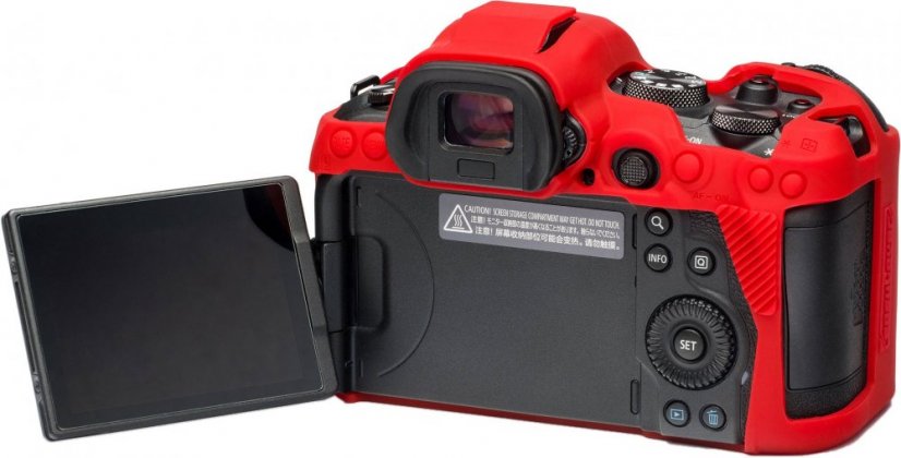 easyCover Silikon Schutzhülle für Canon EOS R5/R6 Rot