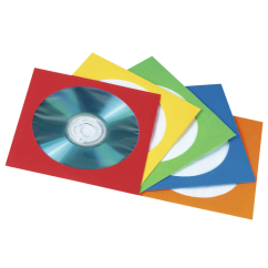 Papírové obaly na CD/DVD Hama, barevné, balení 100 ks (cena za balení)