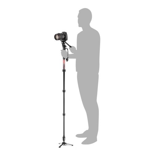 Manfrotto Element MII video monopod s fluidní hlavou | maximální výška 138 cm | nosnost 4 kg | otočný zámek | hmotnost 1,05 kg | destička 501PL