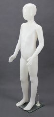 Figurína dětská dívčí, matná bílá, výška 140cm