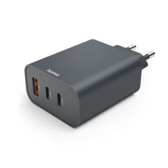 Rychlonabíječka Hama 2x USB-C + USB-A, PD/QC, 65 W, Ecosential