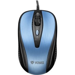 Myš Yenkee YMS 1025BE Quito, optická, drôtová, 2400DPI, modrá