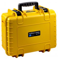 B&W Outdoor Koffer Typ 4000 mit Schaumstoff Gelb
