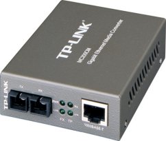 Prevodník TP-Link MC200CM Transceiver, 1000TX/1000FX MM, SC, 0,5 km - Verze 2 (9V)