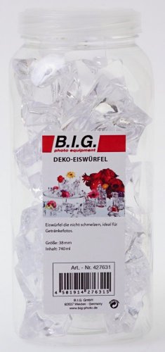 B.I.G. Deko Eiswürfel Acryl, 38 mm, 740 ml