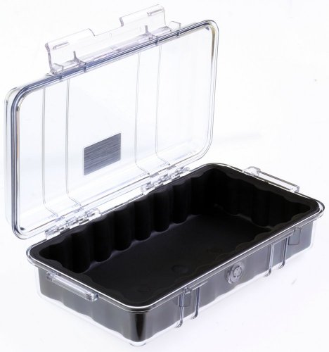 Peli™ Case 1060 MicroCase čierny s priehľadným vekom