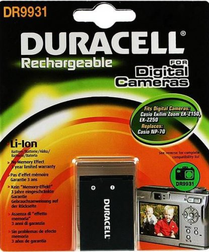 Duracell DR9931, Casio NP-70, 3.7V, 1000 mAh