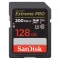 SanDisk Extreme PRO 128GB SDXC Speicherkarte 200MB/s und 90MB/s, UHS-I, Class 10, U3, V30