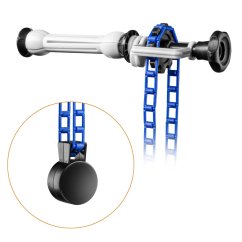 Walimex Hintergrundexpan + Kette & Gewicht, blau