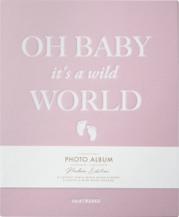 Printworks Photoalbum Baby Its a Wild World Pink Large