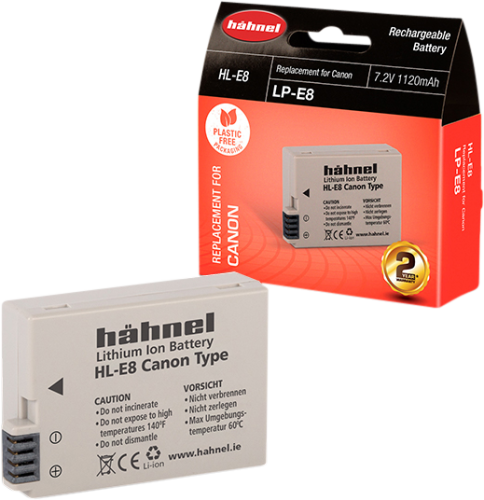 Hähnel HL-E8, Canon LP-E8, 1120mAh, 7.2V, 8.1Wh