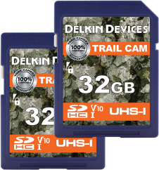 Delkin SDHC Trail Cam R100/W30 (V10) 32GB (2PK)