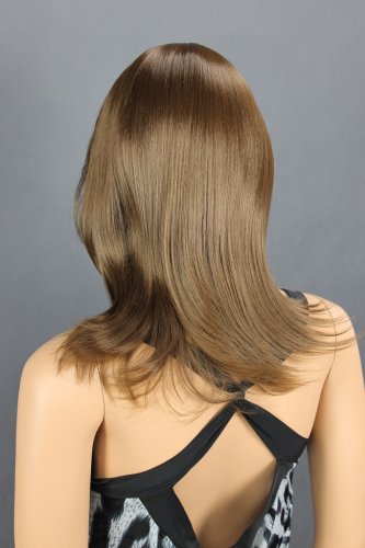 Dámská paruka středně dlouhá, kaštanová 201-8 (PAR-201-8)