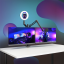 Hama stolný držiak monitoru+ďalších 3 zariadení, pre streaming/gaming, výškovo nastaviteľný, otočný