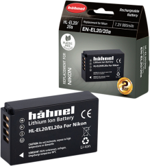 Hähnel HL-EL20, Nikon EN-EL20 880mAh, 7.2V, 6.3Wh