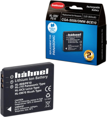 Hähnel HL-008/PE10, Panasonic DMW-BCE10, 850 mAh, 3.6V