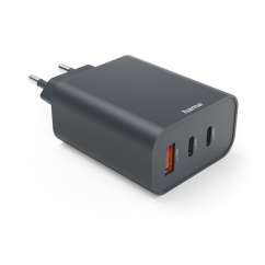 Rychlonabíječka Hama 2x USB-C + USB-A, PD/QC, 65 W, Ecosential