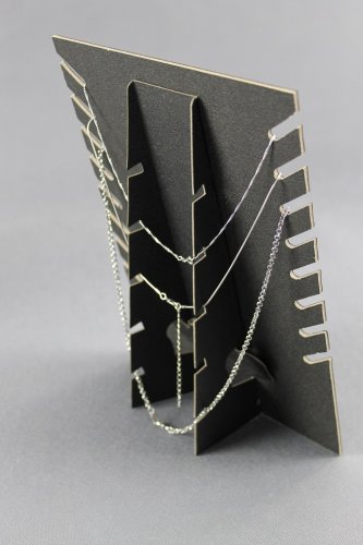 Dekolt, stojánek, stojan na šperky černý samet, DKP1 skládací (DKP1)