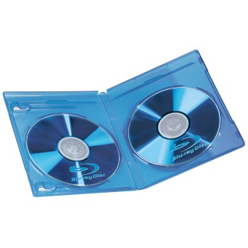 Obal na Blu-ray disk Hama 2, modrý, 3 ks v balení (cena za balení)