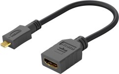 Adaptér Flexi HDMI Typ A samica - micro HDMI Typ D samec pre ohybné zapojenie