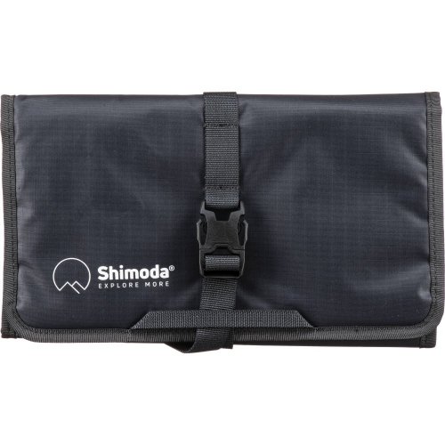 Shimoda 3 Panel Wrap | 3-panelový obal | pro filtry, baterie a příslušenství | velikost 43 × 25 × 3 cm | průhledné kapsy na zip