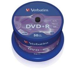 Médium Verbatim DVD+R 4,7GB 16x 50-cake