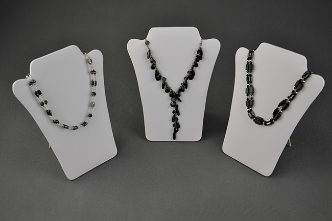 Arrangierständer weiße Kunstleder (DKPL-W)