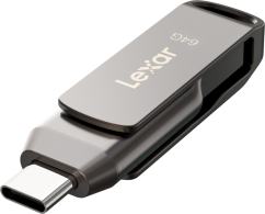 Lexar JumpDrive Dual Drive D400 Type-C/Type-C & Type-A, up to 130MB/s read (USB 3.1) 64GB