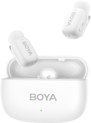 Boya Mini-13 Ultracompact 2.4GHz Wireless Microphone System with lightning+USB-C (White)