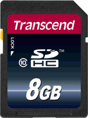 Transcend SDHC CLASS 10 8GB