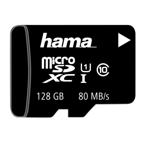 Hama microSDXC 128 GB Class 10 UHS-I 80 MB/s + adaptér / mobilní zařízení