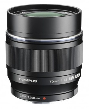 Olympus M.Zuiko Digital 75mm f/1.8 ED Lens Black