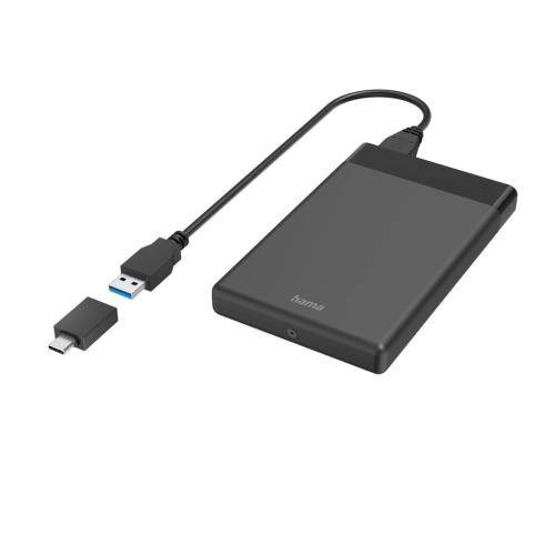 Hama externý box na 2,5" SSD/HDD disk, USB-A + USB-C, SATA, USB 3.2 Gen 1 Hama externý box na 2,5" SSD/HDD disk, USB-A + USB-C, SATA, USB 3.2 Gen 1