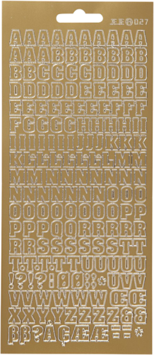 Focus Stickers Gold Letters Design 3