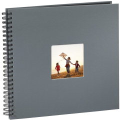 Hama album klasický spirálový FINE ART 36x32 cm, 50 stran, šedý