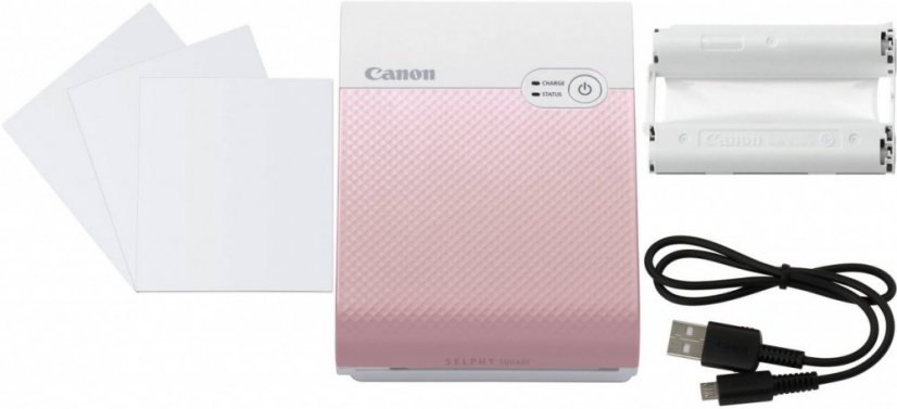 Canon SELPHY Square QX10 Compact Photo Printer Pink