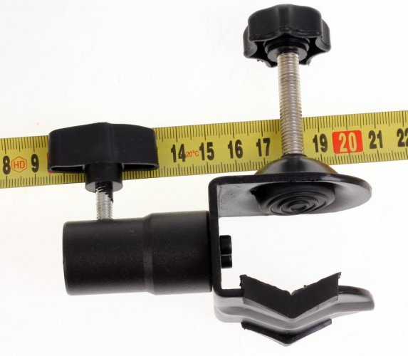 forDSLR clamp for table mounting and circular cross-sections