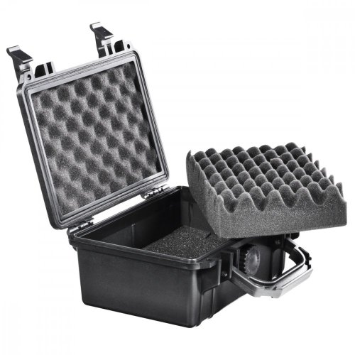 Mantona Outdoor pevný ochranný kufr S (vnitřní rozměr: 18,6x12,3x7,5 cm), černý