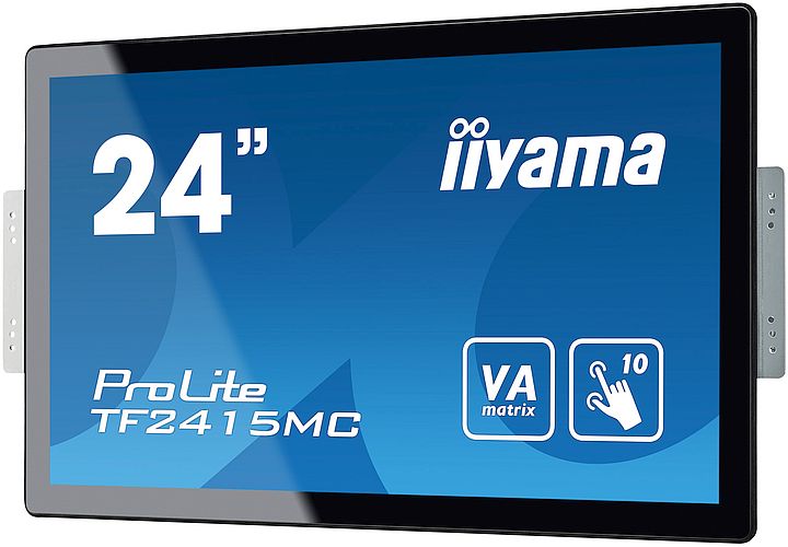 Dotykový monitor IIYAMA ProLite TF2415MC-B2, 23,8" kioskový VA LED, PCAP, 16 ms, 315 cd/m2, USB, VGA/HDMI/DP, černý