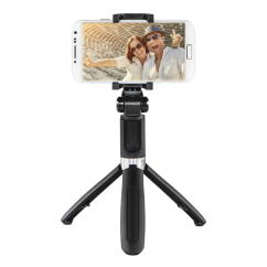 Hama Funstand 57, Bluetooth selfie tyč, čierna