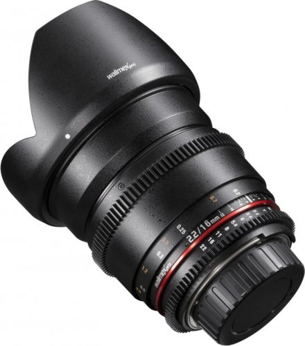 Walimex pro 16mm T2.2 Video APS-C Lens for Canon EF-S
