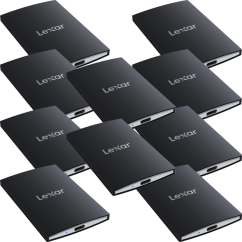 Lexar SSD SL500 / USB3.2 Gen2x2 up to R2000/W1800 // 10-pack w./ 6X 1TB + 4X 2TB