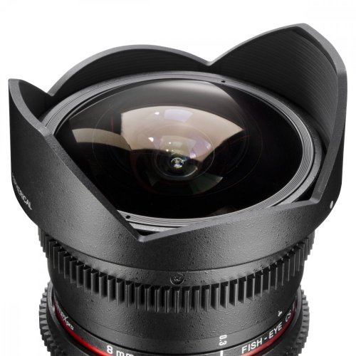 Walimex pro 8mm T3,8 Fisheye II Video APS-C Objektiv für Nikon F